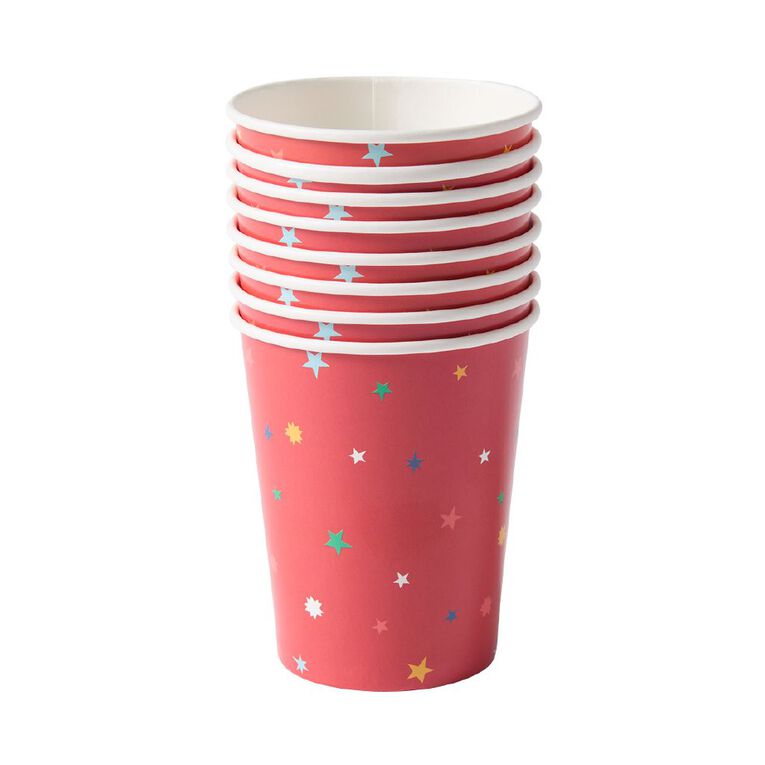 Wonderland Fun Festive Paper Cups 250ml 8 Pack, , hi-res