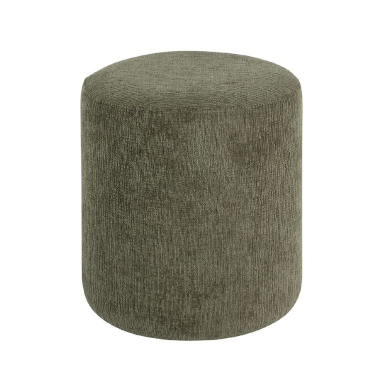 Living & Co Round Ottoman Green, , hi-res