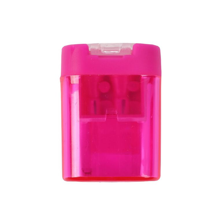 WS Pencil Sharpener 2 Hole Barrel Plastic, , hi-res