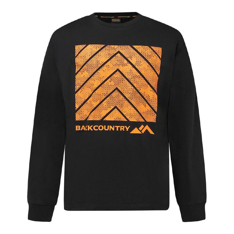 Back Country Adults' Bold Print Long Sleeve, Black, hi-res