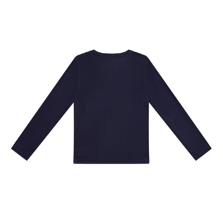 H&H Kids' Thermal Long Sleeve Tee, Blue Dark, hi-res