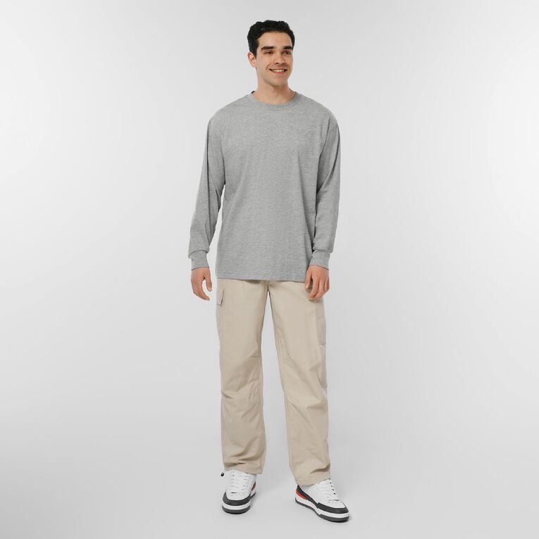 Garage Men's Heavyweight Boxy Tee, Grey Marle, hi-res