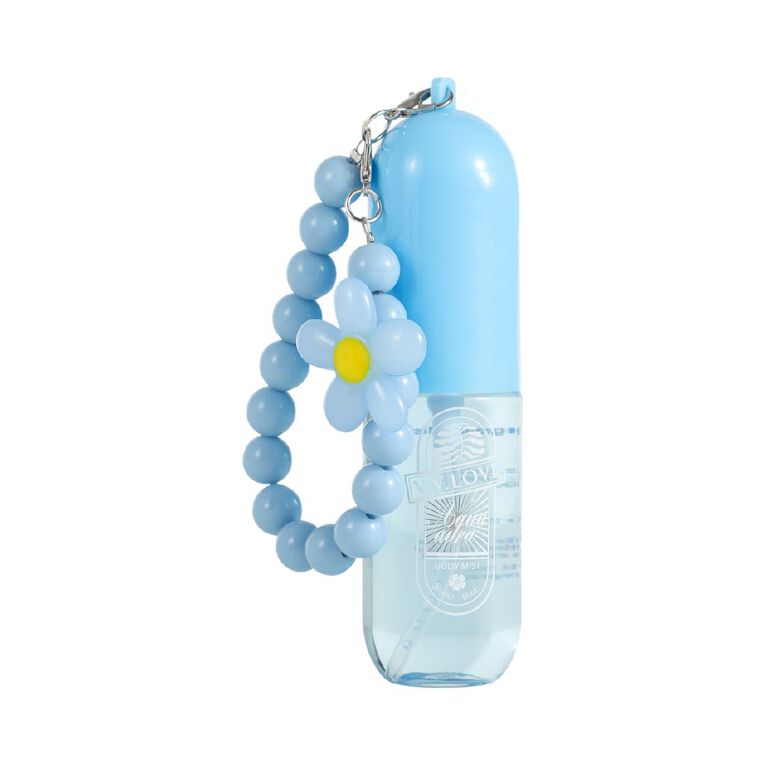 VV Love Aqua Aura Body Mist Bead Keychain Blue 30ml, , hi-res