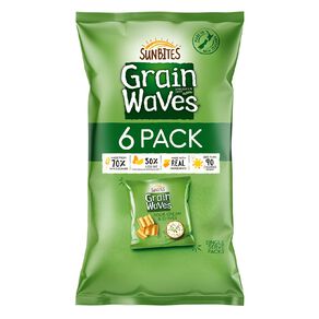 Sun Bites Grain Waves Sour Cream & Chives 6 Pack