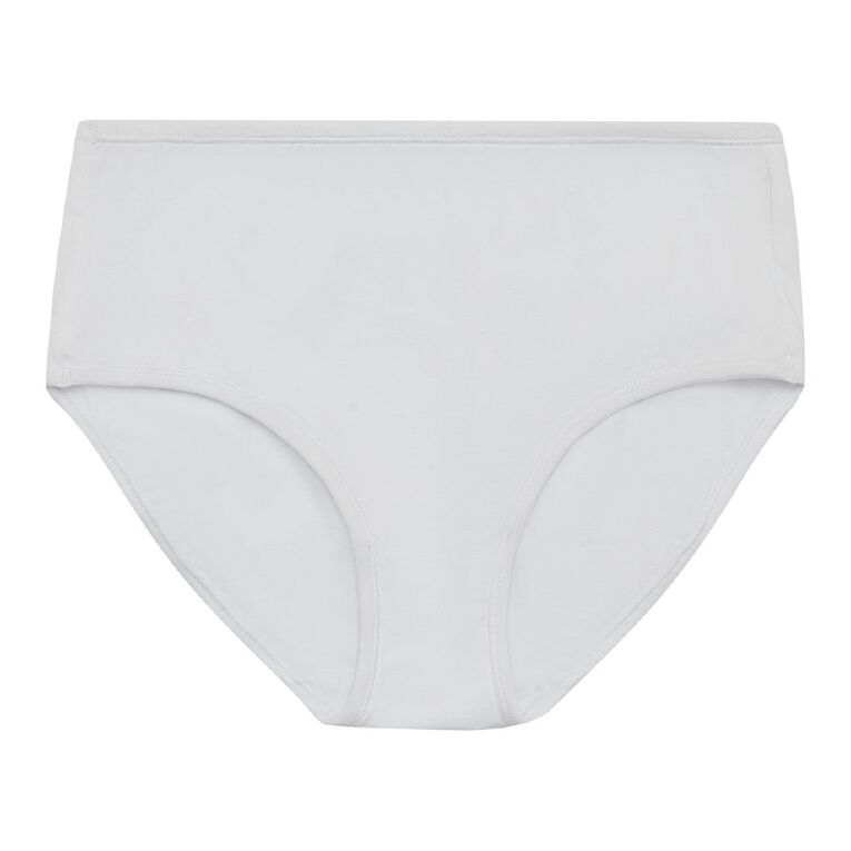 H&H Women's Cotton Comfort Full Briefs, White, hi-res