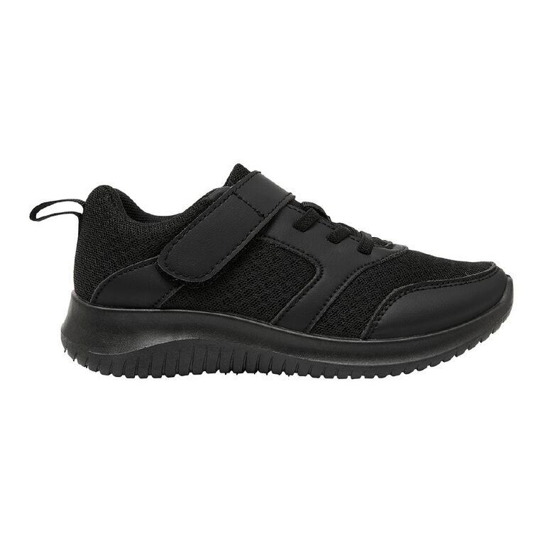 Active Intent Senior Kids' Jake Sneakers, Black, hi-res