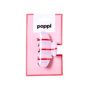 Poppi Claw Clip Pink Stripe