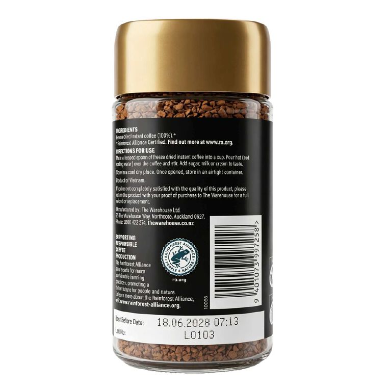 Market Kitchen Freeze Dried Coffee 100g Jar, , hi-res