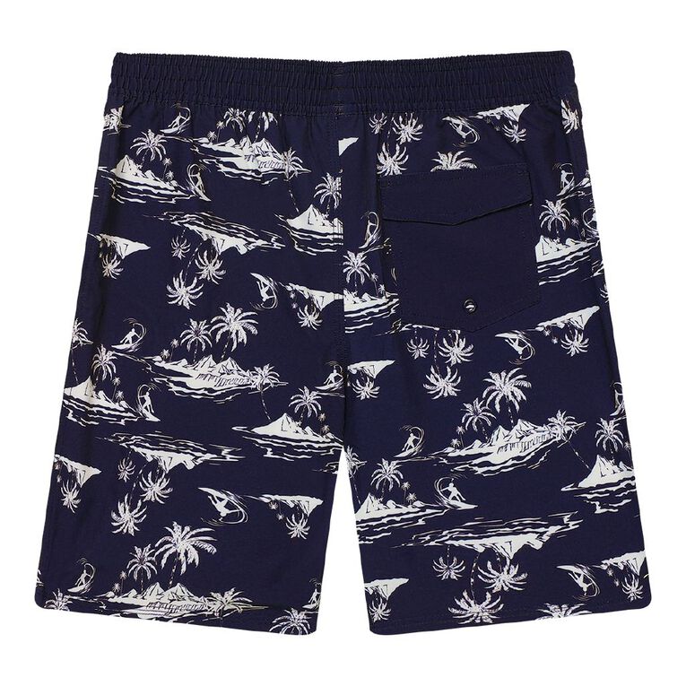 Young Original Stretch Swim Shorts, Blue Dark, hi-res