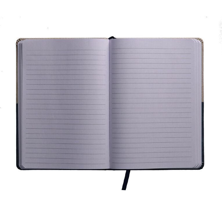 Uniti Stationery A5 Navy Polyurethane Notebook, , hi-res