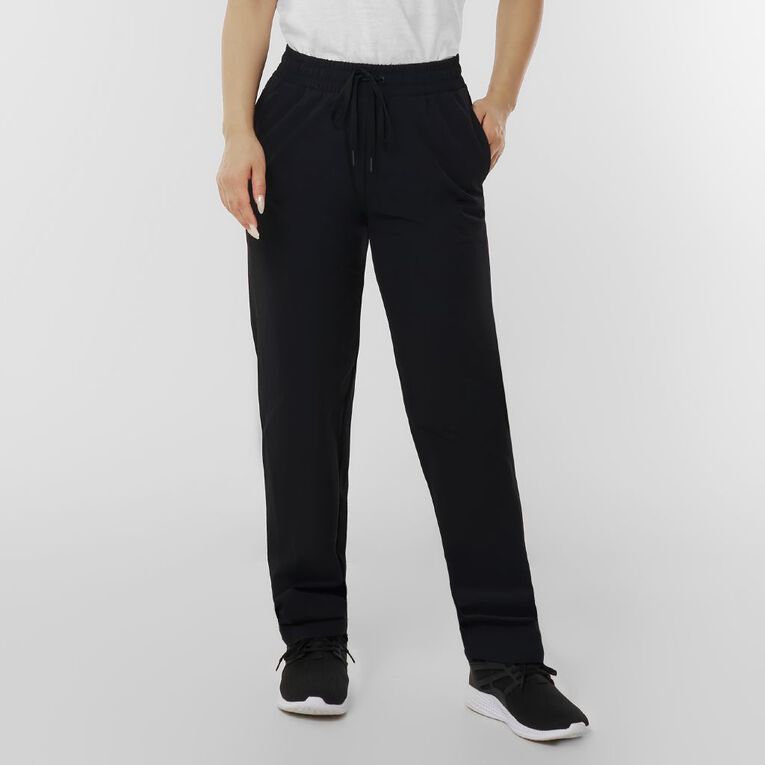Active Intent Women's Stretch Taper Woven Pants, Black, hi-res