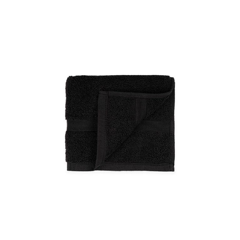 Living & Co Plush Plain Hand Towel Black, , hi-res
