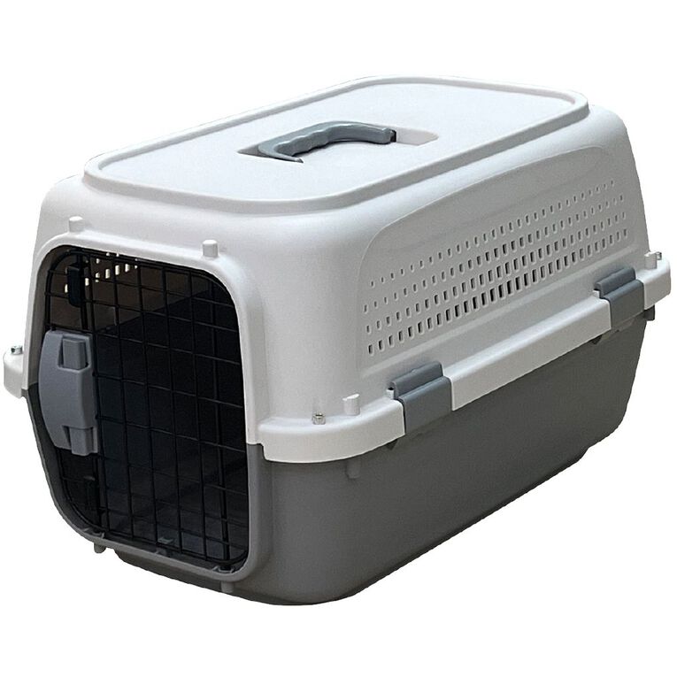 Petzone Pet Carrier 6kg Max Weight Grey Medium The Warehouse
