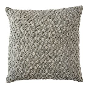 Living & Co Cushion Cotton Diamond Green 45cm x 45cm