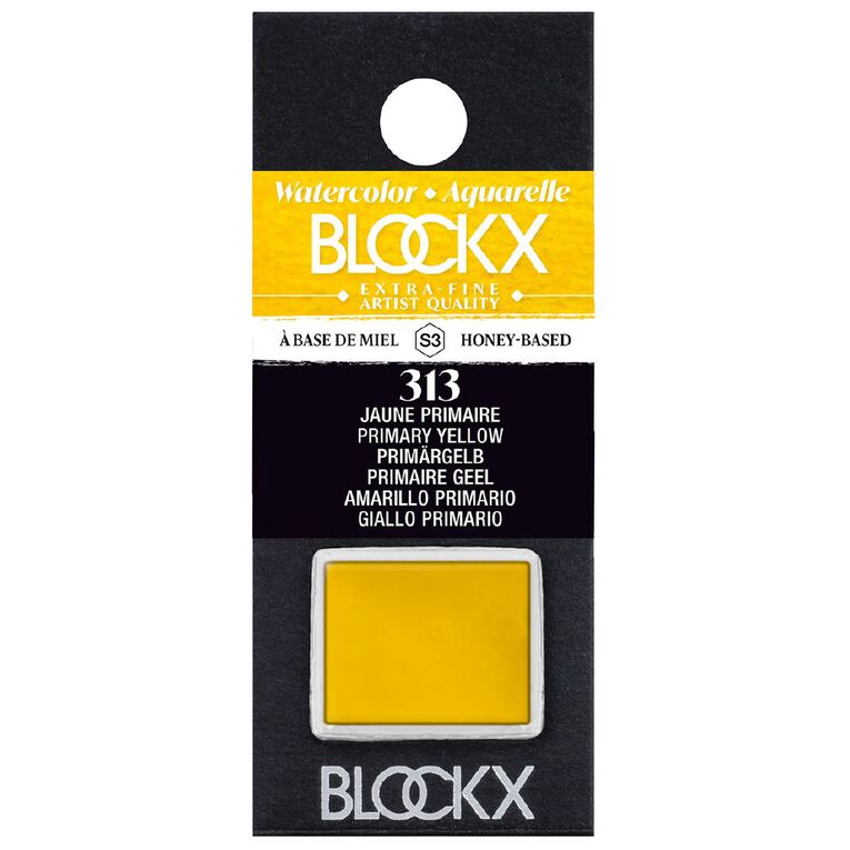 BLOCKX Watercolour Half Pan S3 313 Primary Yellow, , hi-res