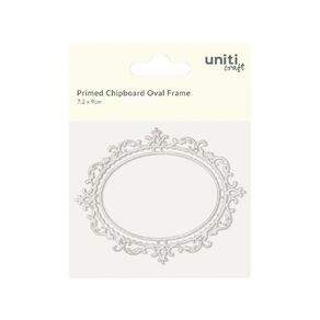 Uniti Primed Chipboard Oval Frame