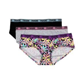 Tradie Women's Lady Curve Boyleg Briefs 3 Pack