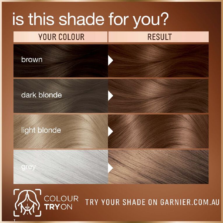 Garnier Good Hair Colour Mochaccino Brown 6.0, , hi-res