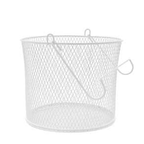 Living & Co Round Mesh Peg Basket White/Black Assorted