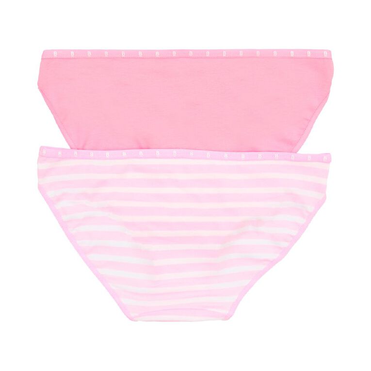 B FOR BONDS Women's Bikini Briefs 2 Pack, Pink W26 23K, hi-res