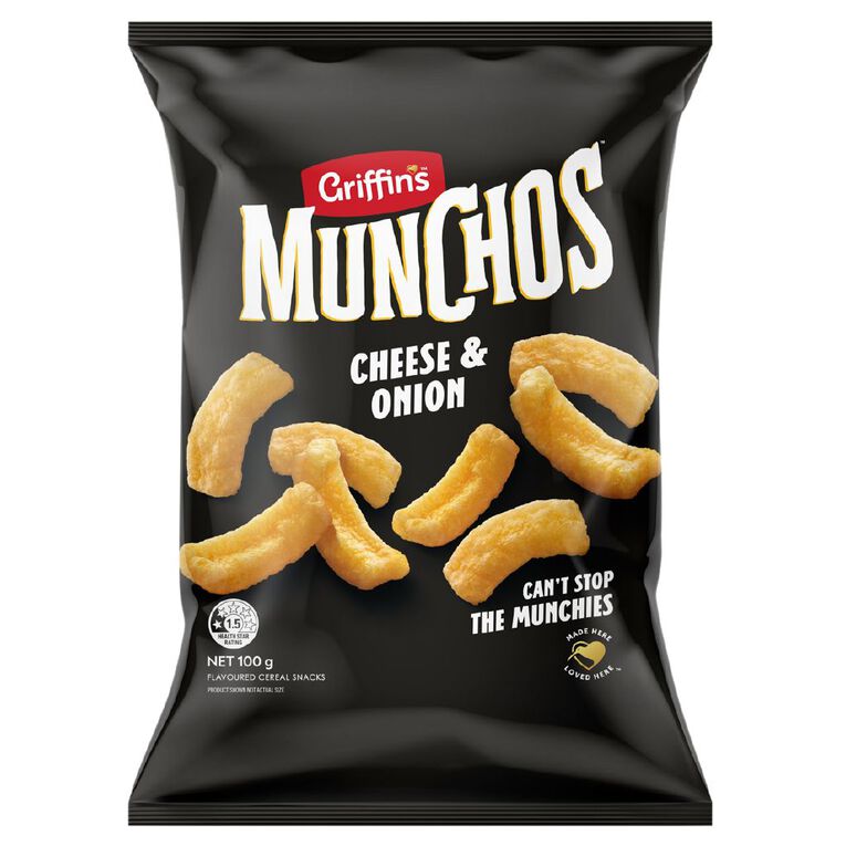 Griffin's Munchos Cheese Onion 100g, , hi-res
