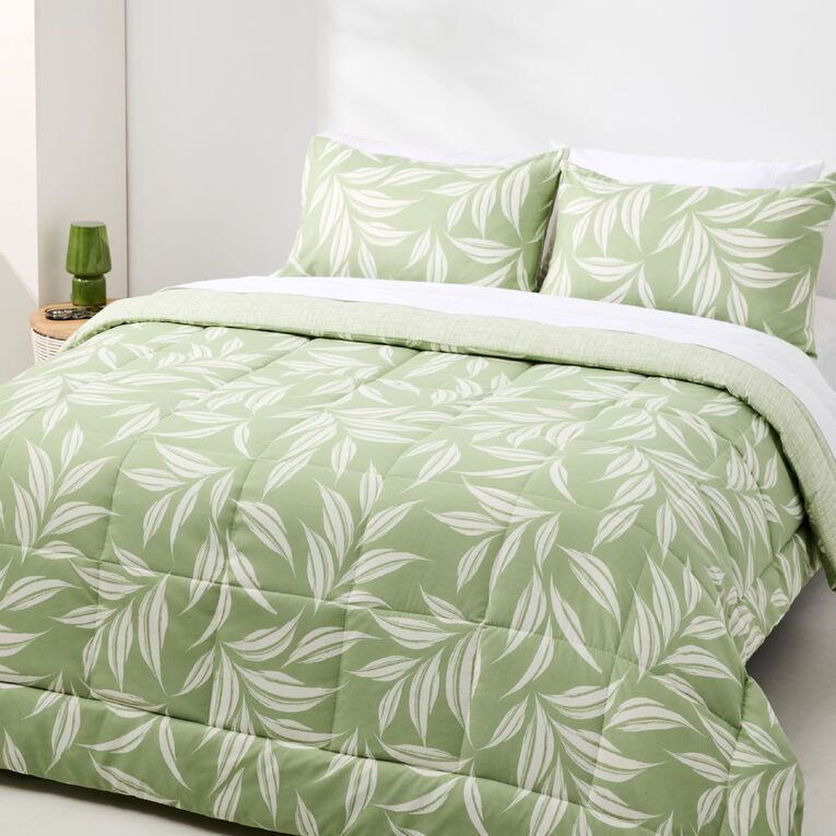 Living & Co 3 Piece Comforter Set Solana Multi-Coloured Queen, Multi-Coloured, hi-res
