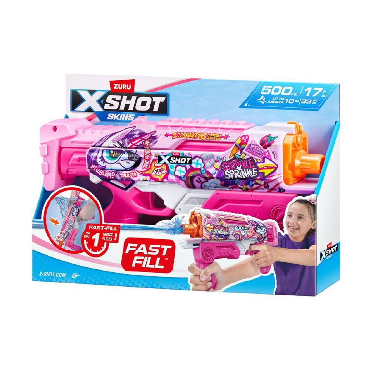 Zuru X-Shot Water-Fast Fill Skins-Hyperload Pink Party, , hi-res
