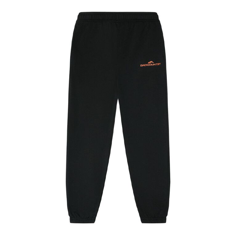 Back Country Kids' Printed Trackpants, Black, hi-res