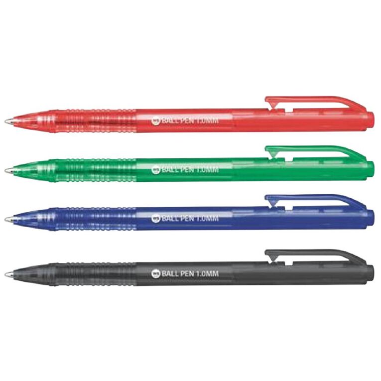 WS Office Ball Pen 100 Pack Assorted, , hi-res