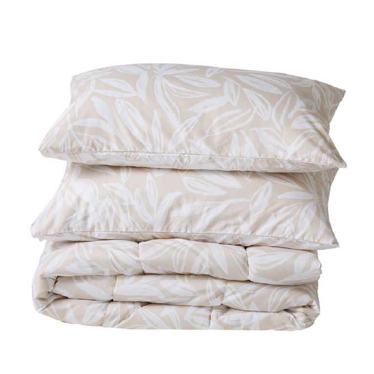 Living & Co 3 Piece Comforter Set Retreat Natural King, , hi-res