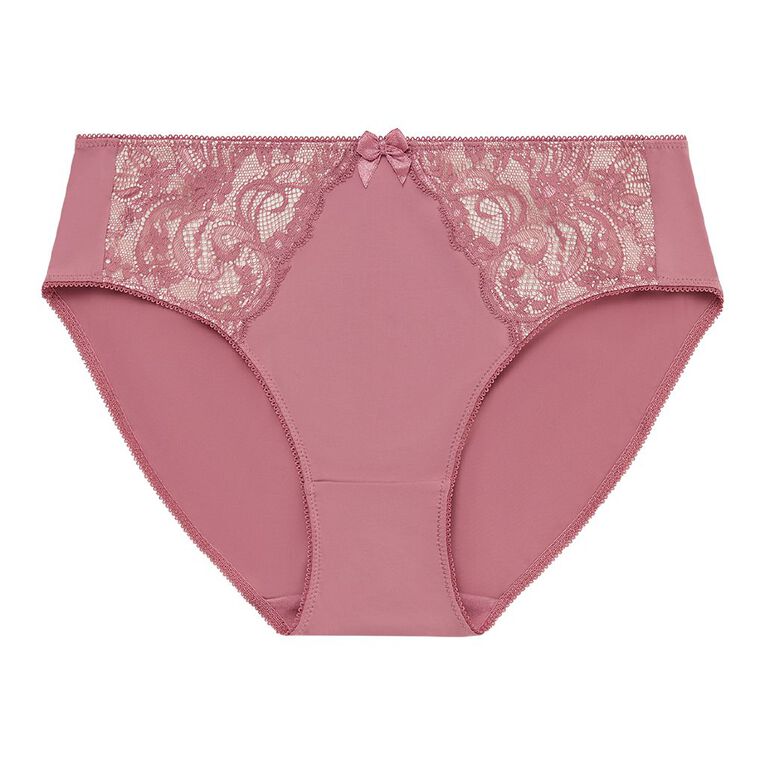 H&H Women's Florence Bikini Briefs, Pink Mid, hi-res