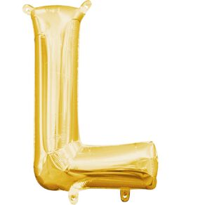 Anagram Small-Size Air Letter L Gold Balloon