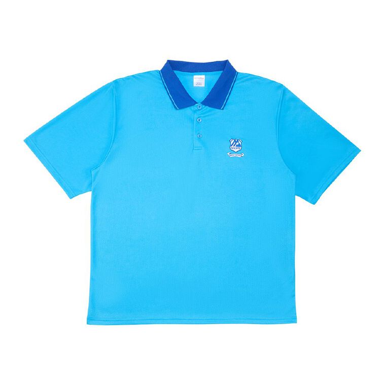 Schooltex Mt Albert Short Sleeve Polo with Embroidery, Teal, hi-res