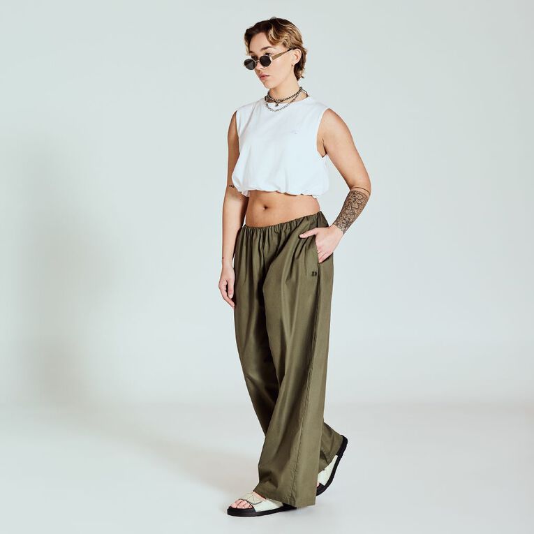 BRDRLESS Cora Baggy Pants, Green Dark, hi-res