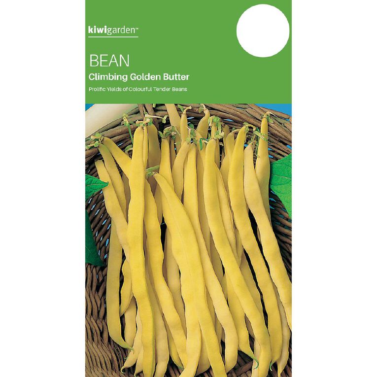 Kiwi Garden Bean Climbing Golden Butter Seeds, , hi-res
