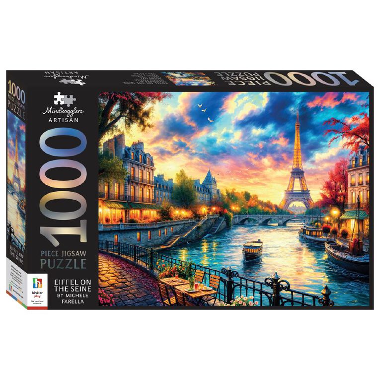 Mindbogglers Artisan Eiffel on the Seine 1000 Piece Puzzle, , hi-res