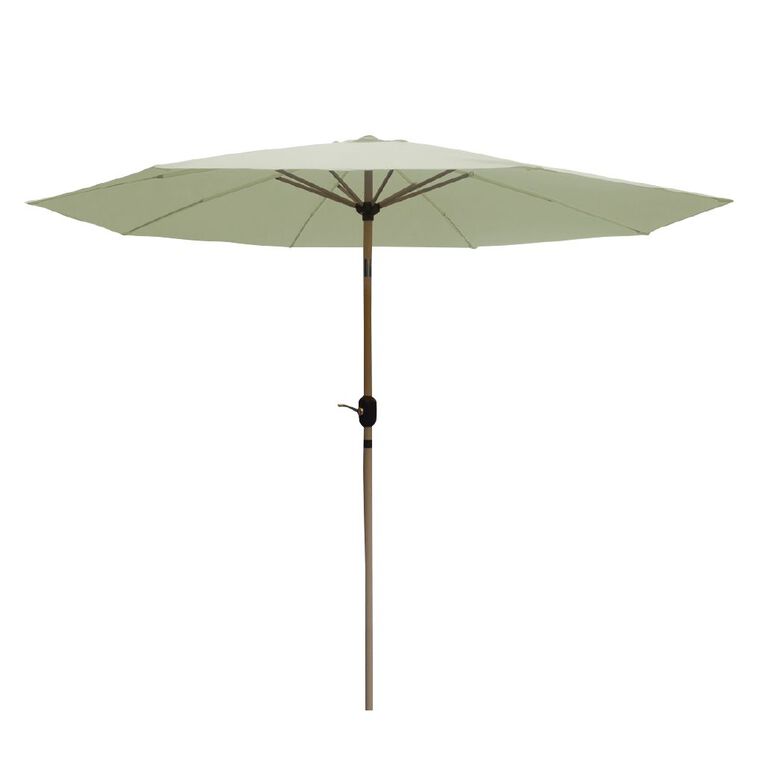 Living & Co Market Umbrella Wood Look Stone, , hi-res