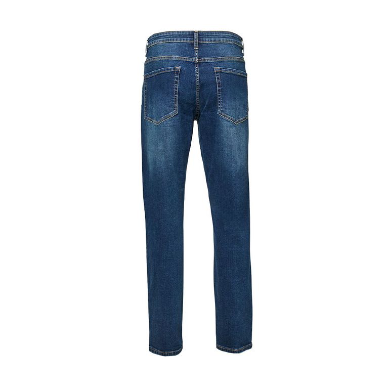 H&H Men's Slim Fit Jeans, Denim Dark, hi-res