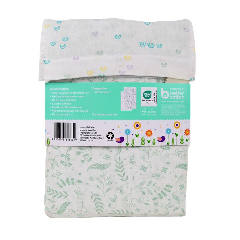 Babywise Cotton Cot Sheet 2 Pack The Warehouse