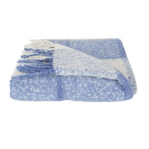 Living & Co Woven Check Throw with Tassels 127cm x 152cm