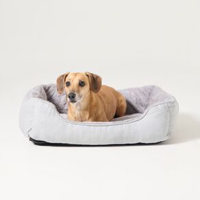 Petzone Grey Rectangular Bed Medium