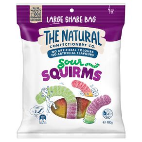 The Natural Confectionery Co. Sour Squirms 400g