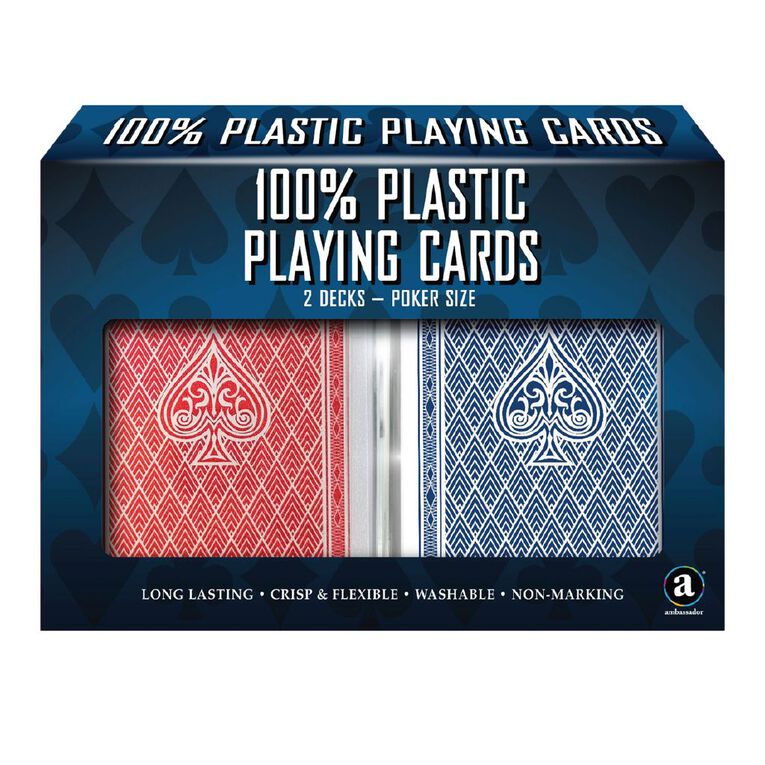 ProPoker 2 Decks 100% Plastic Cards, , hi-res