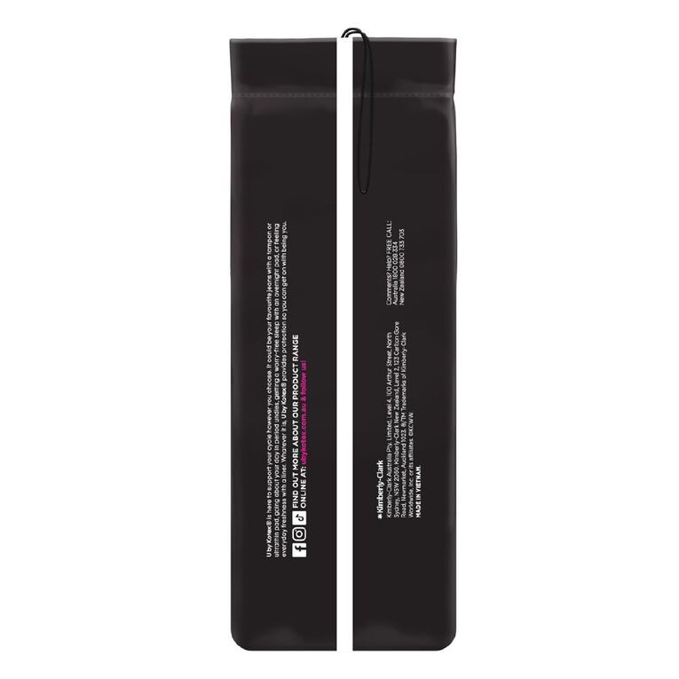 U By Kotex Maxi Pads Wings Super Size 12, , hi-res