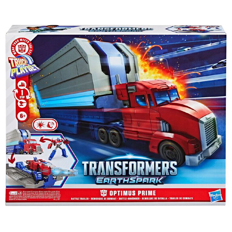Transformers Earthspark Optimus Prime Battle Trailer, , hi-res