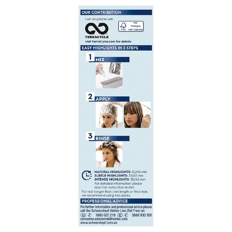Schwarzkopf Nordic Blonde M1 Streaking Kit, , hi-res