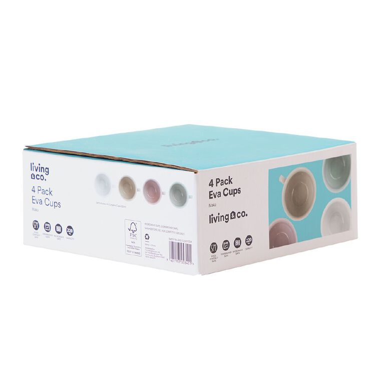 Living & Co Eva Cups 4 Pack, , hi-res