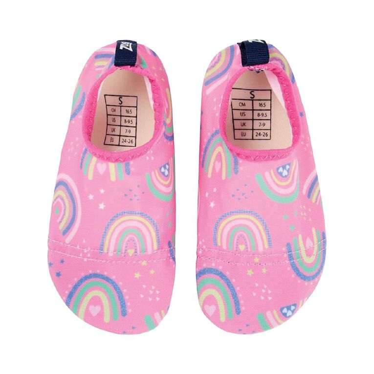 Zoggs Rainbow Antislip Socks Magenta, , hi-res