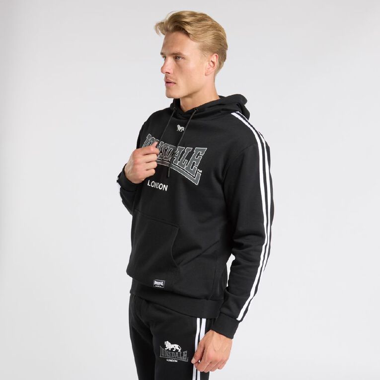 Lonsdale Men's London Hoodie, Black, hi-res