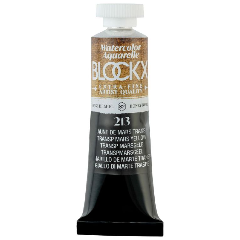 BLOCKX Watercolour Tube 15ml S2 213 Transparent Mars Yellow Yellow, , hi-res